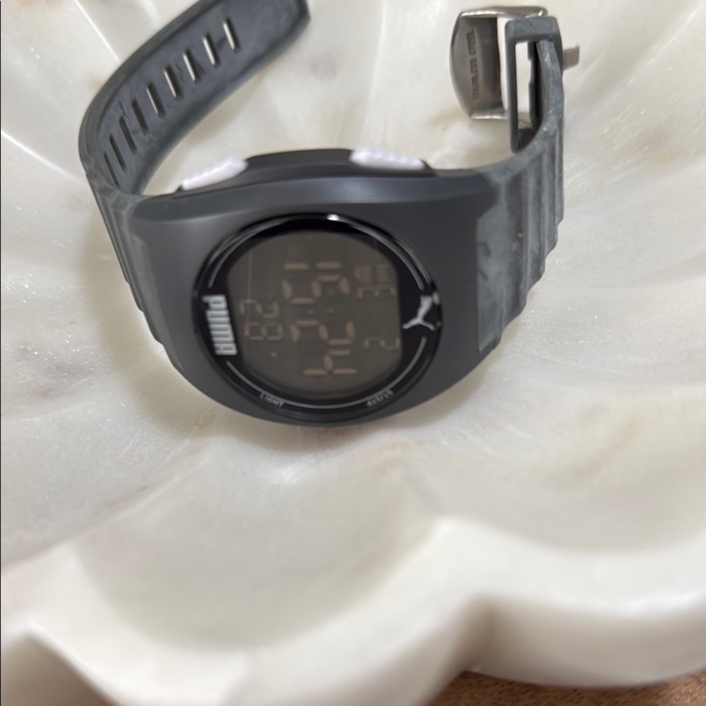 Puma Gray Digital Sports Watch grey